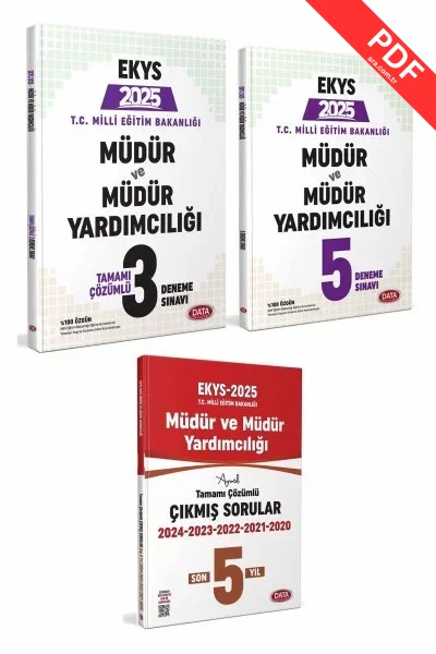 Data Yayınları 2025 EKYS Deneme Sınavı & Çıkmış Sorular kitap kapağı