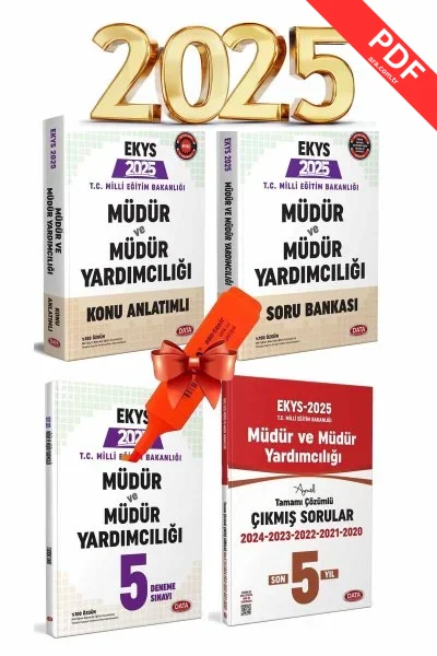 Data Yayınları 2025 MEB EKYS Müdür ve Müdür Yardımcılığı Konu Anlatımlı Soru Bankası Deneme Çıkmış Sorular Seti kitap kapağı