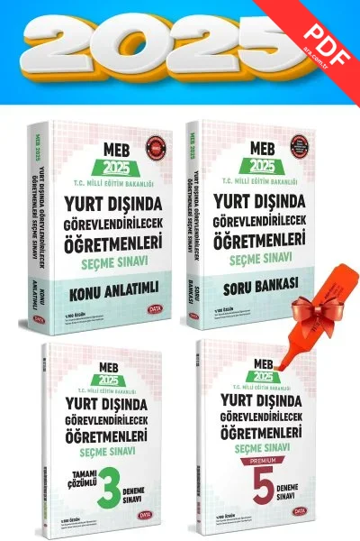 Data Yayınları MEB 2025 Yurt Dışında Görevlendirilecek Öğretmenleri Seçme Sınavı Seti kitap kapağı