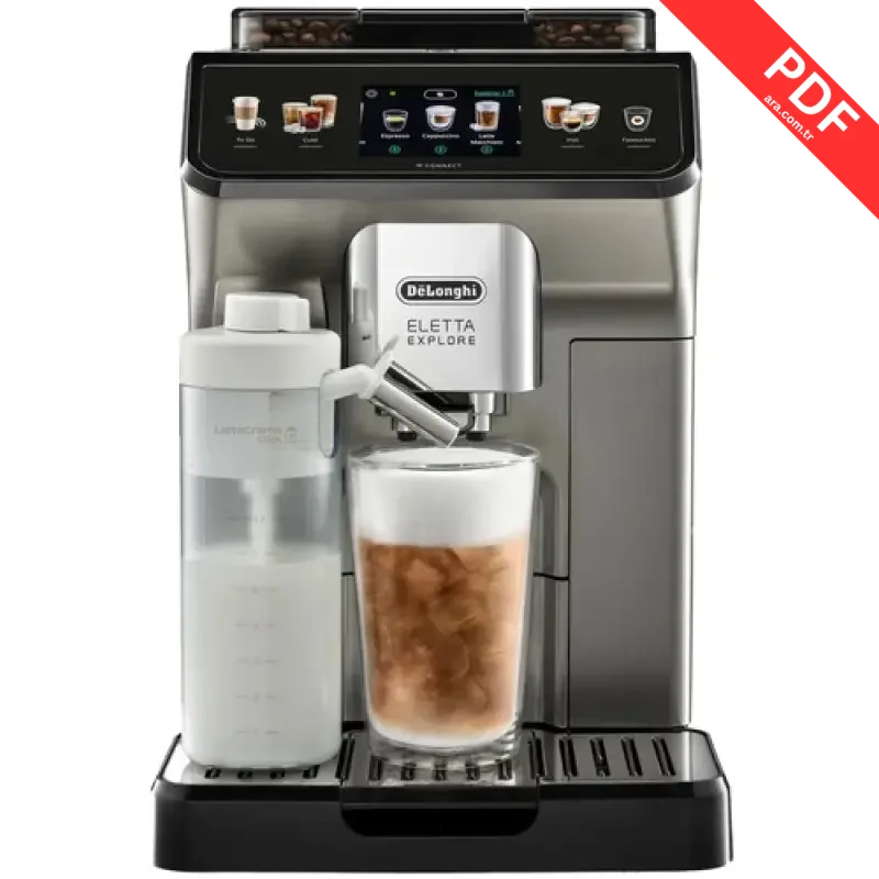 DeLonghi Eletta Explore ECAM450.86.T kılavuz kapağı