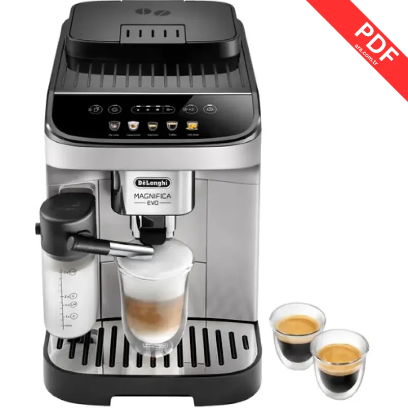 DeLonghi Magnifica Evo ECAM290.61.SB kılavuz kapağı