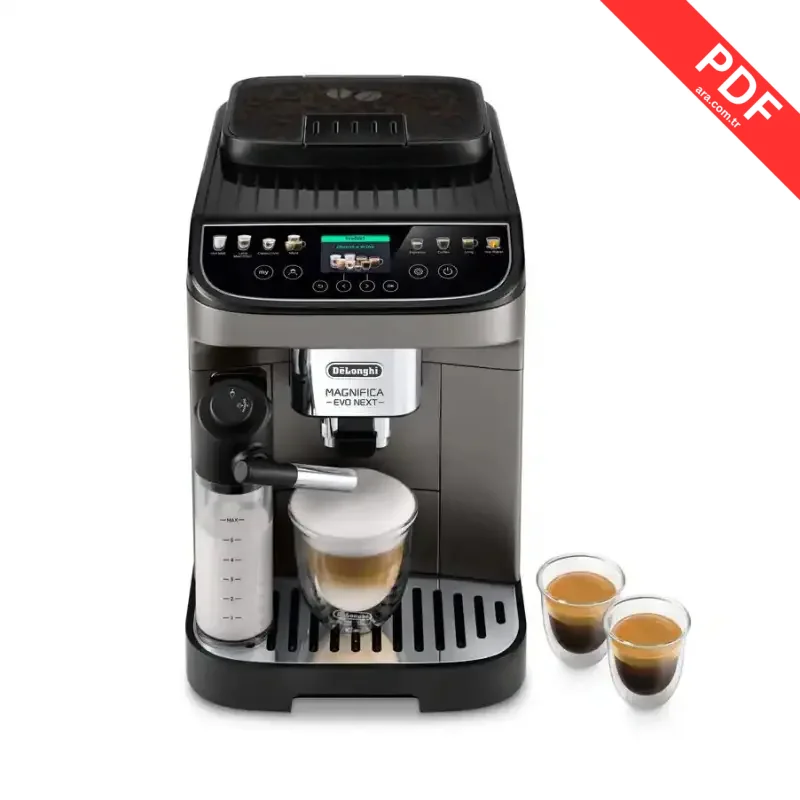 DeLonghi Magnifica Evo Next ECAM310.80.TB kılavuz kapağı