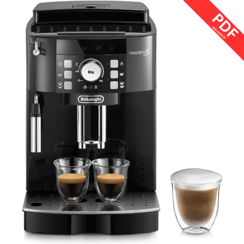 DeLonghi Magnifica S ECAM21.117.B kılavuz kapağı