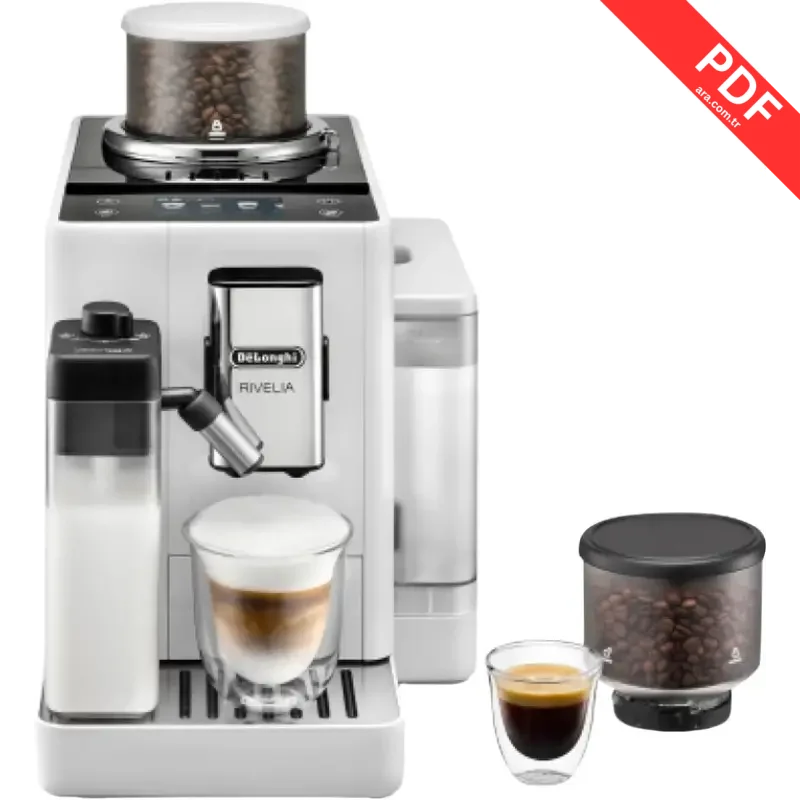 DeLonghi Rivelia EXAM440.55.W kılavuz kapağı
