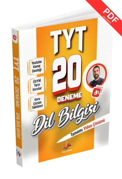 Deniz Hoca Tyt Türkçe Dil Bilgisi 20 Deneme Sınavı 2025 kitap kapağı