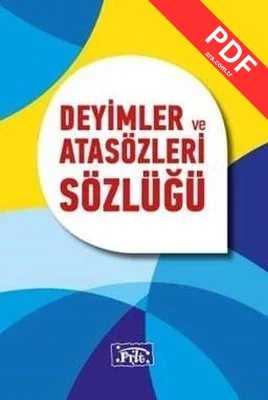 Deyimler ve Atasözleri Sözlüğü kitap kapağı