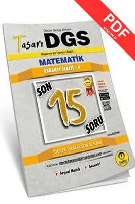 DGS Matematik Son 15 Soru Garanti Serisi Soru Kitapçığı kitap kapağı