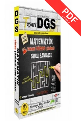 DGS Matematik Video Çözümlü Soru Bankası kitap kapağı