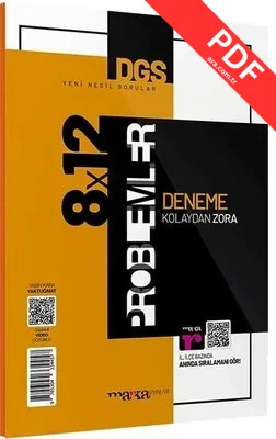 DGS Problemler 8x12 Deneme kitap kapağı