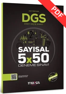 DGS Sayısal 5x50 Deneme kitap kapağı