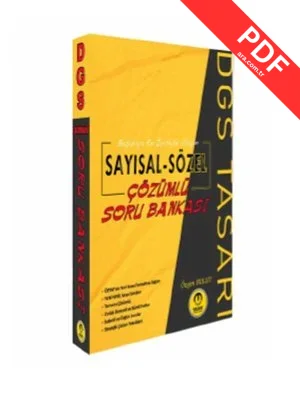 DGS Sayısal - Sözel Çözümlü Soru Bankası kitap kapağı
