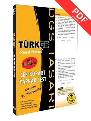 DGS Türkçe Yaprak Test kitap kapağı