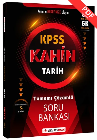 Dijital Hoca 2025 KPSS KAHİN Lisans Genel Yetenek Genel Kültür Türkiye Geneli PDF Çözümlü 10`lu Deneme kitap kapağı