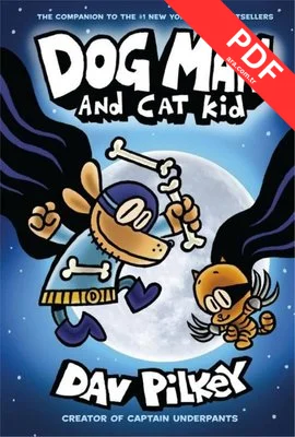 Dog Man 4: Dog Man and Cat Kid kitap kapağı