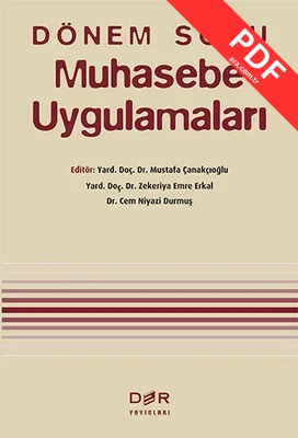 Dönem Sonu Muhasebe Uygulamaları kitap kapağı