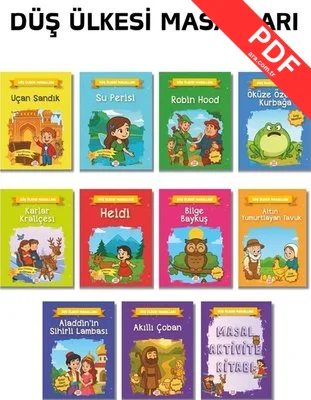 Düş Ülkesi Masalları Serisi Seti - 10 Kitap + 1 Aktivite Takım kitap kapağı