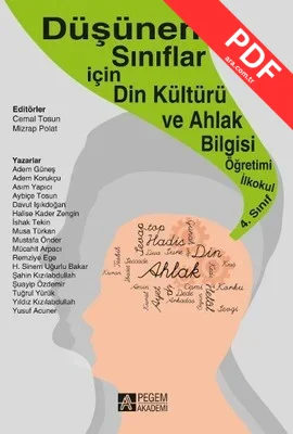 Düşünen Sınıflar İçin Din Kültürü ve Ahlak Bilgisi Öğretimi İlkokul 4. Sınıf kitap kapağı