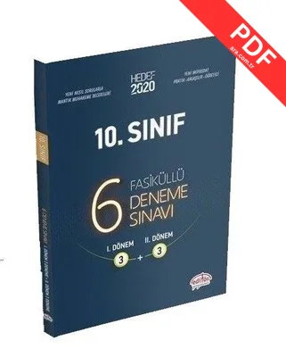 Editör 10. Sınıf 6 Fasikül Deneme 3+3 kitap kapağı