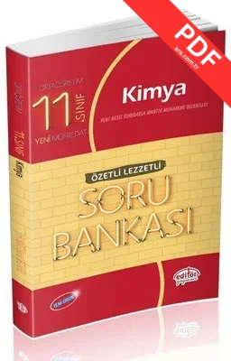 Editör 11. Sınıf Kimya Özetli Lezzetli Soru Bankası kitap kapağı
