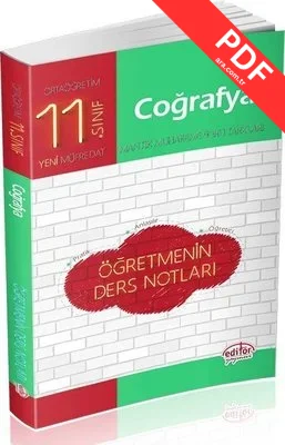 Editör 11.Sınıf Coğrafya Öğretmenin Ders Notları kitap kapağı