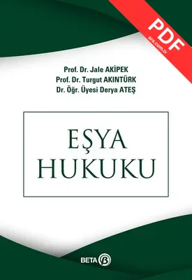 Eşya Hukuku kitap kapağı