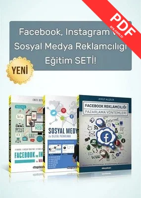 Facebook Instagram ve Sosyal Medya Reklamcılıgı Eğitim Seti - 3 Kitap Takım kitap kapağı