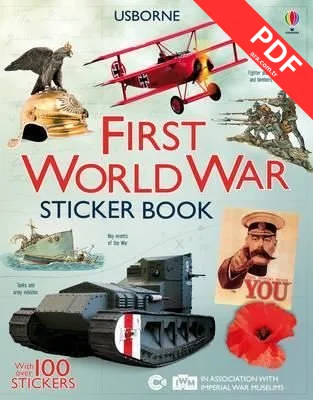 First World War Sticker Book (Information Sticker Books) kitap kapağı