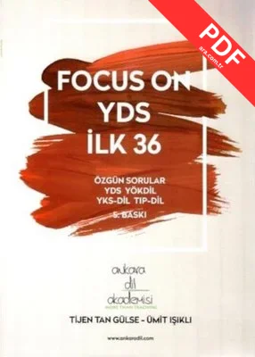 Focus On YDS İlk 36 kitap kapağı