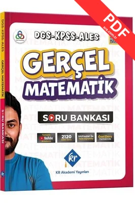 Gerçel Matematik DGS KPSS ALES Soru Bankası kitap kapağı