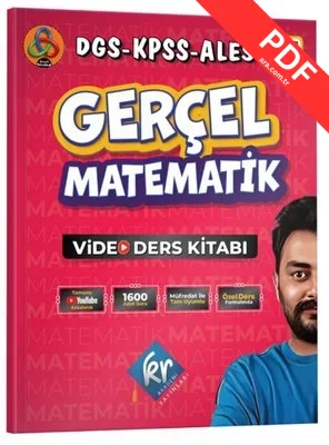 Gerçel Matematik DGS KPSS ALES Video Ders Kitabı kitap kapağı