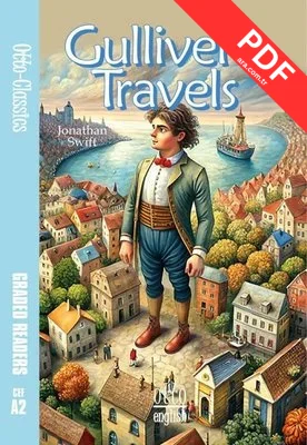 Gullivers Travels - CEF A2 kitap kapağı