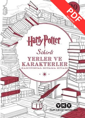 Harry Potter Sihirli Yerler ve Karakterler - Kartpostal Boyama Kitabı
