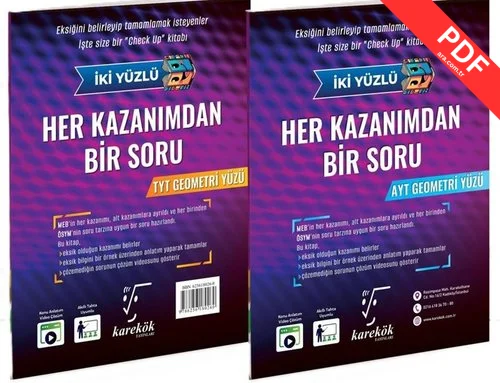 Her Kazanımdan Bir Soru TYT - AYT Geometri Soru Bankası kitap kapağı