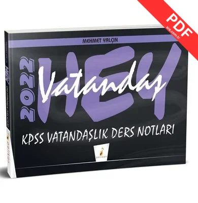 Hey Vatandaş! 2022 KPSS Vatandaşlık Ders Notları kitap kapağı