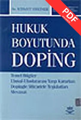 Hukuk Boyutunda Doping kitap kapağı