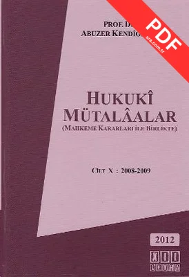 Hukuki Mütalaalar 10. Cilt kitap kapağı