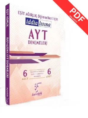 İddialısına AYT Denemeleri Eşit Ağırlık kitap kapağı