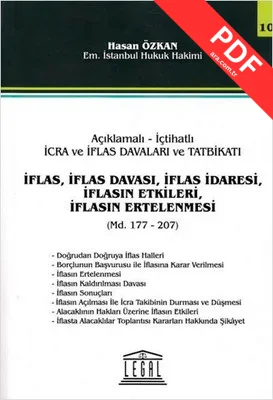 İflas İflas Davası İflas İdaresi İflasın Ertelenmesi- Seri 10 kitap kapağı