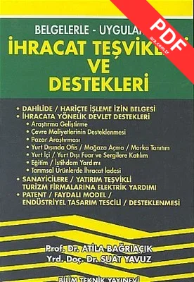 İhracat Teşvikleri ve Destekleri Belgelerle - Uygulamalı kitap kapağı