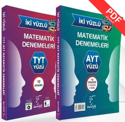 İki Yüzlü TYT - AYT Matematik Denemeleri kitap kapağı