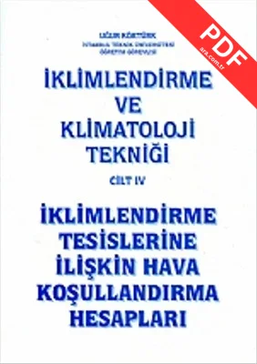 İklimlendirme ve Klimatoloji Tekniği Cilt 4 kitap kapağı