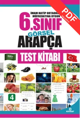 İmam Hatip Ortaokulu Müfredatın Uygun 6. Sınıf Görsel Arapça Test Kitabı kitap kapağı