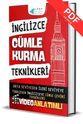 İngilizce Cümle Kurma Teknikleri Video Anlatımlı - Orta Seviyeden İleri Seviyeye Türkçeden İngilizceye kitap kapağı