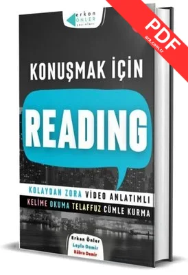 İngilizce Konuşmak İçin Reading - Kolaydan Zora Video Anlatımlı Kelime Okuma Telaffuz Cümle Kurma kitap kapağı