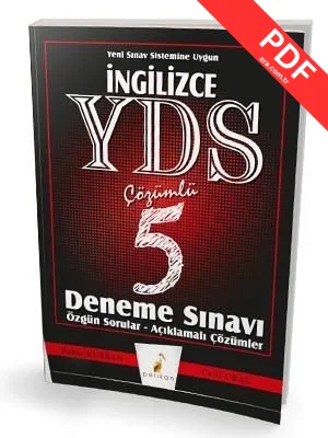 İngilizce YDS Çözümlü 5 Deneme Sınavı kitap kapağı