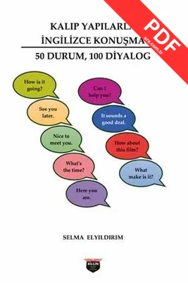 Kalıp Yapılarla İngilizce Konuşma - 50 Durum 100 Diyalog kitap kapağı