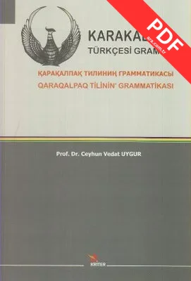 Karakalpak Türkçesi Grameri kitap kapağı
