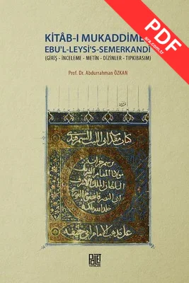 Kitab-ı Mukaddime-i Ebu'l-Leysi's-Semerkandi kitap kapağı