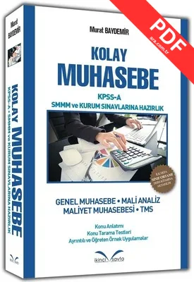 Kolay Muhasebe-KPSS A-SMMM ve Kurum Sınavlarına Hazırlık kitap kapağı