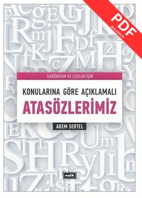 Konularına Göre Açıklamalı Atasözlerimiz kitap kapağı